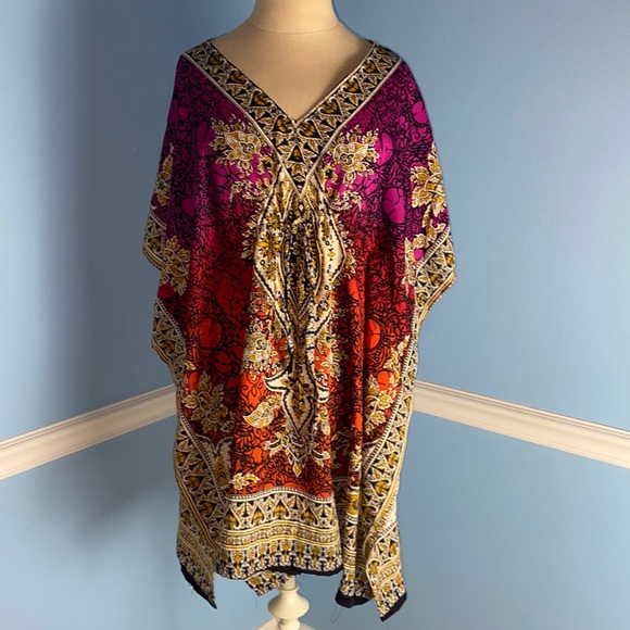 Kaftan Tie Waist Dress - Picture 1 of 4